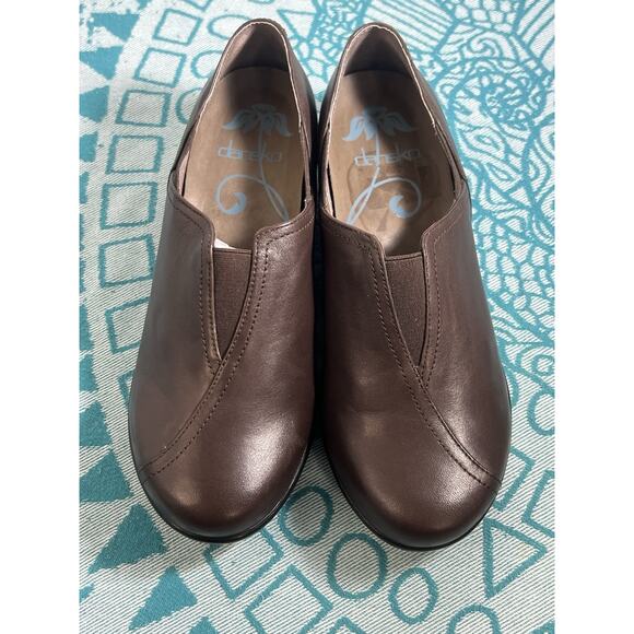 Dansko Brown Leather Mules - Picture 3 of 10